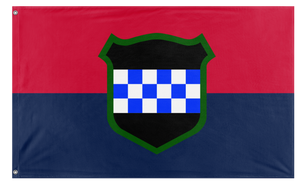 A mockup of the custom flag '99th RD flag' on a white background