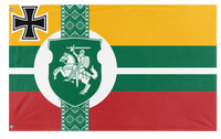 A mockup of the custom flag 'Lithuanian Empire flag' on a white background
