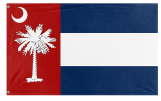 A mockup of the custom flag 'Carolina' on a white background