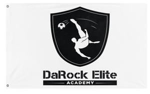 A mockup of the custom flag 'DaRock flag' on a white background