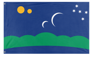 A mockup of the custom flag 'Velarion Confederacy flag' on a white background