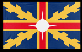 A mockup of the custom flag 'Imperial flag' on a white background
