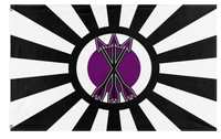 A mockup of the custom flag 'Imperium of Abyssinia  flag' on a white background