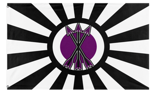 A mockup of the custom flag 'Imperium of Abyssinia  flag' on a white background