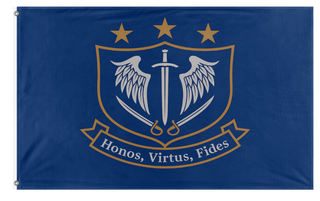 A mockup of the custom flag 'Republic Guard flag' on a white background