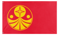 A mockup of the custom flag 'Galactic Empire 2x3ft flag' on a white background