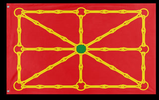 A mockup of the custom flag 'test4 flag' on a white background