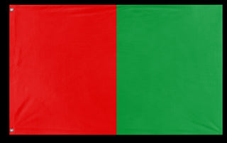 A mockup of the custom flag 'test6 flag' on a white background