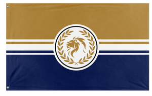 A mockup of the custom flag 'The SSHS flag' on a white background