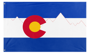 A mockup of the custom flag 'Colorado  redesign   flag' on a white background
