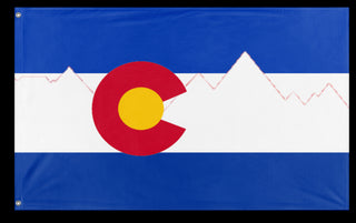 A mockup of the custom flag 'Colorado  redesign   flag' on a white background