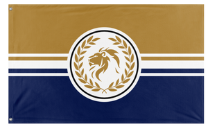 A mockup of the custom flag 'sshs flag' on a white background