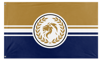 A mockup of the custom flag 'sshs flag' on a white background