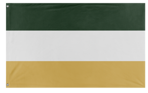 A mockup of the custom flag 'Bungesie flag' on a white background