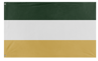 A mockup of the custom flag 'Bungesie flag' on a white background