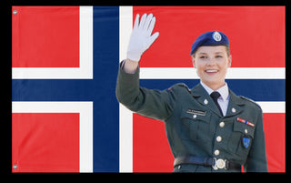 A mockup of the custom flag 'ds flag' on a white background