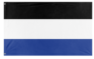 A mockup of the custom flag 'Kingdom of Lausin flag' on a white background