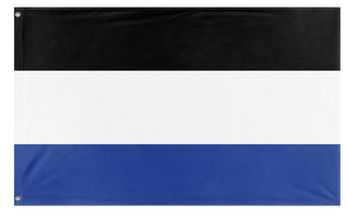 A mockup of the custom flag 'Kingdom of Lausin flag' on a white background