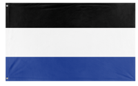 A mockup of the custom flag 'Kingdom of Lausin flag' on a white background