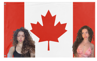 A mockup of the custom flag 'jerebear flag' on a white background