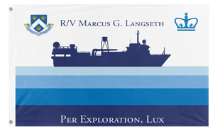 A mockup of the custom flag 'MGL Expedition Flag' on a white background