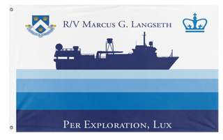 A mockup of the custom flag 'MGL Expedition Flag' on a white background