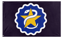A mockup of the custom flag 'Flag of Star Serpent flag' on a white background