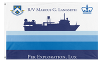 A mockup of the custom flag 'MGL Expedition flag' on a white background