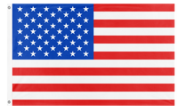 A mockup of the custom flag 'Flag of the US flag' on a white background