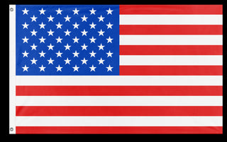 A mockup of the custom flag 'Flag of the US flag' on a white background