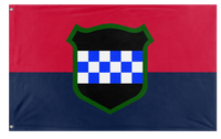 A mockup of the custom flag '99th RD flag' on a white background