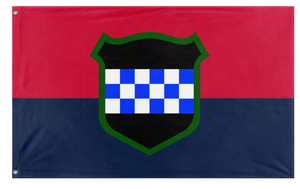 A mockup of the custom flag '99th RD flag' on a white background
