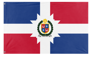 A mockup of the custom flag 'war flag' on a white background