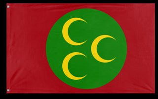 A mockup of the custom flag 'Ottoman Empire flag' on a white background