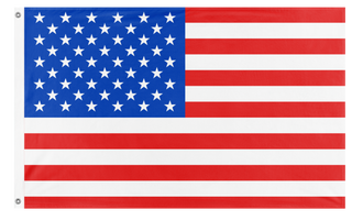 A mockup of the custom flag 'United States flag' on a white background