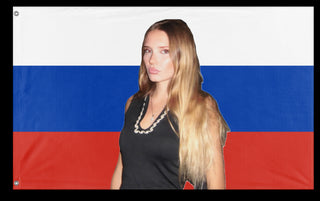 A mockup of the custom flag 'Ava flag' on a white background