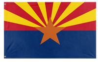 A mockup of the custom flag 'Arizona State Flag' on a white background