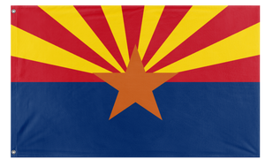 A mockup of the custom flag 'Arizona State Flag' on a white background