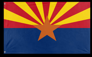 A mockup of the custom flag 'Arizona State Flag' on a white background