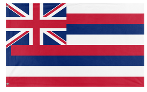 A mockup of the custom flag 'Hawaii State Flag' on a white background