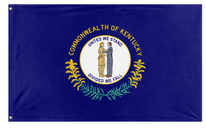 A mockup of the custom flag 'Kentucky State Flag' on a white background