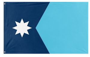 A mockup of the custom flag 'Minnesota State Flag' on a white background