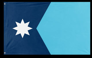 A mockup of the custom flag 'Minnesota State Flag' on a white background
