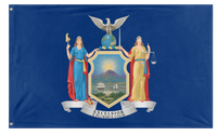 A mockup of the custom flag 'New York State Flag' on a white background