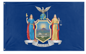 A mockup of the custom flag 'New York State Flag' on a white background