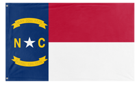 A mockup of the custom flag 'North Carolina State Flag' on a white background