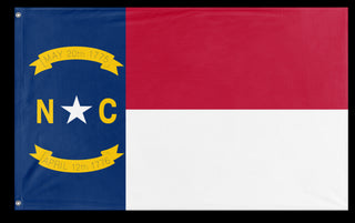 A mockup of the custom flag 'North Carolina State Flag' on a white background