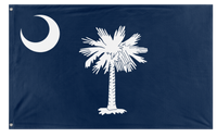 A mockup of the custom flag 'South Carolina State Flag' on a white background