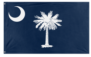 A mockup of the custom flag 'South Carolina State Flag' on a white background