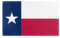 A mockup of the custom flag 'Texas State Flag' on a white background